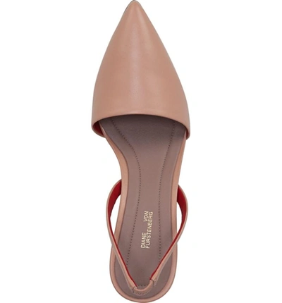 Shop Diane Von Furstenberg Mortelle Pump In Pink Sand