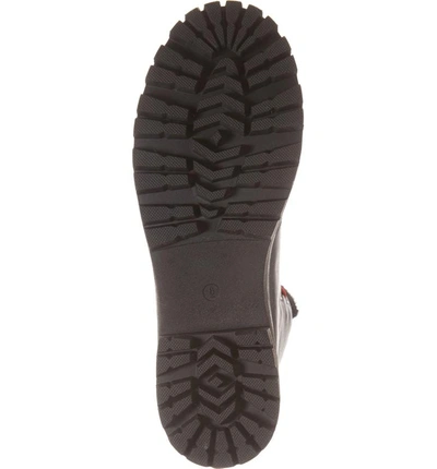 Shop Steve Madden Boom Hiker Boot With Genuine Calf Hair In Black Multi