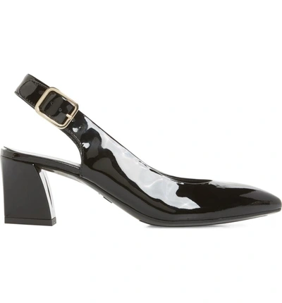 Shop Agl Attilio Giusti Leombruni Block Heel Slingback Pump In Black Patent