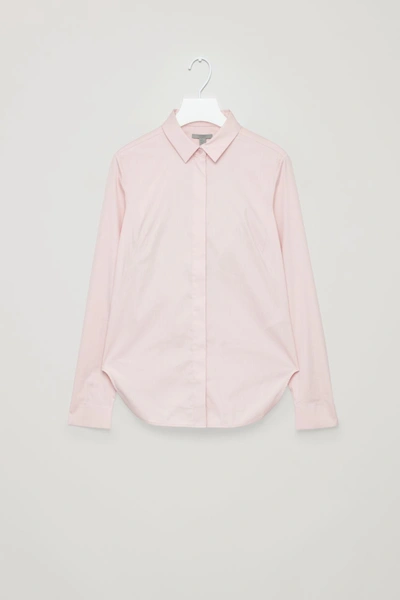 Shop Cos Slim-fit Shirt In Pink