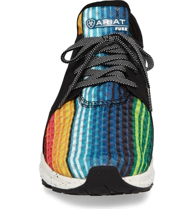 Shop Ariat Fuse Print Sneaker In Rainbow Serape Mesh