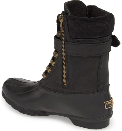 Shop Sperry Shearwater Water-resistant Boot In Black