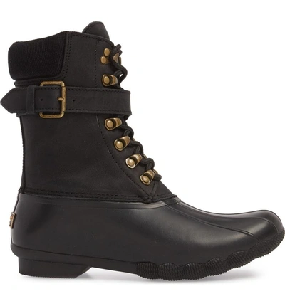 Shop Sperry Shearwater Water-resistant Boot In Black