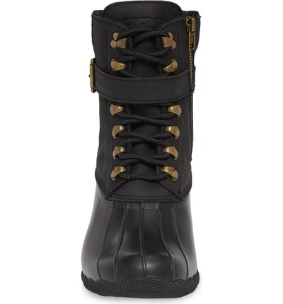 Shop Sperry Shearwater Water-resistant Boot In Black