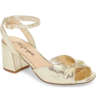Shop Free People Gisele Twisted Sandal In Gold