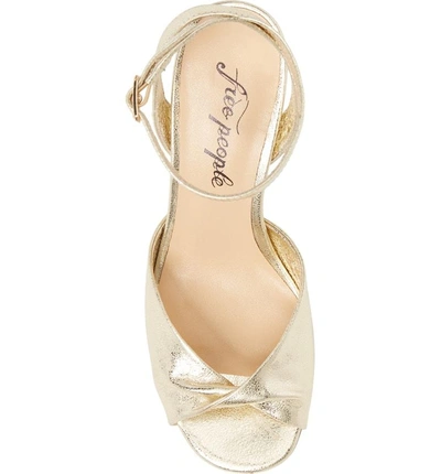 Shop Free People Gisele Twisted Sandal In Gold