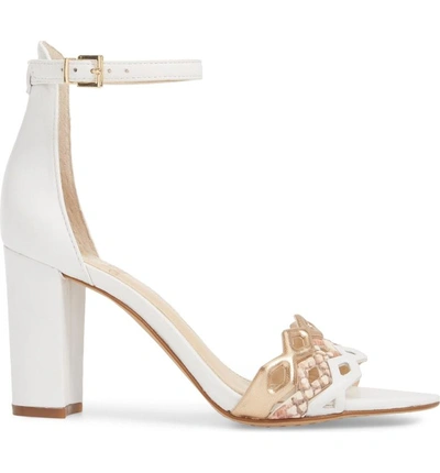 Vince Camuto Caveena Block Heel Sandal In Pure Combo ModeSens