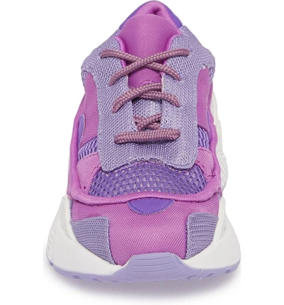 Shop Jeffrey Campbell Hmdi Platform Sneaker In Purple Mesh Combo