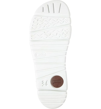 Shop Camper 'oruga' Two Strap Slide Sandal In White Leather