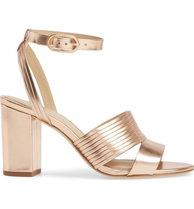 Shop Etienne Aigner Layla Ankle Strap Sandal In Rose Leather
