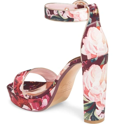 Shop Ted Baker Jewll Ankle Strap Sandal In Serenity Satin