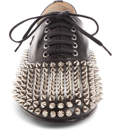 Shop Christian Louboutin Freddy Spiked Loafer In Black