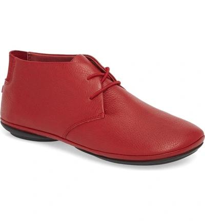 Shop Camper Right Nina Desert Boot In Medium Red Leather
