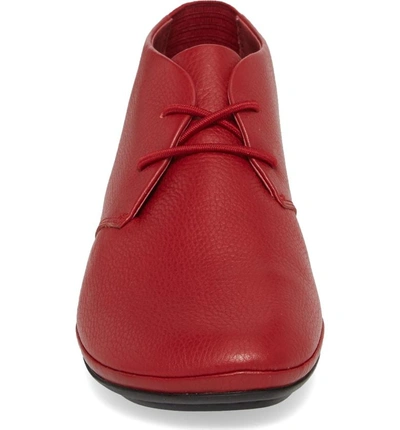 Shop Camper Right Nina Desert Boot In Medium Red Leather