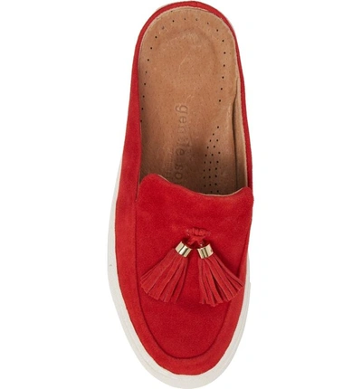 Shop Gentle Souls By Kenneth Cole Rory Loafer Mule Sneaker In Red Suede