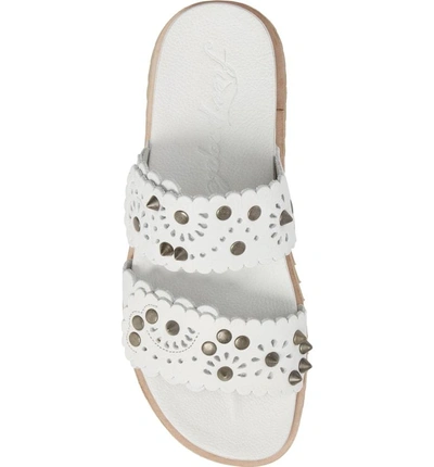 Shop Free People Spellbound Embellished Slide Sandal In White