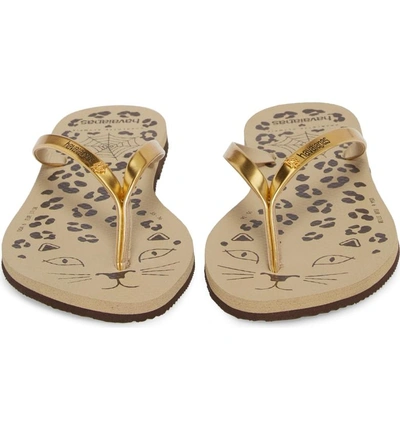 Havaianas X Charlotte Olympia You Sandal In Sand Gray leopard ModeSens