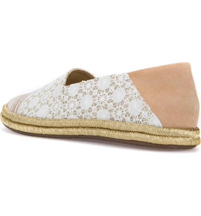 Shop Geox Modesty Flat In Off White Suede