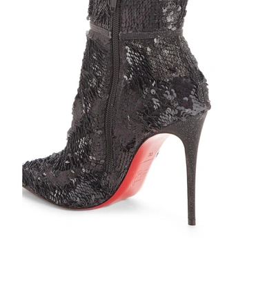 Shop Christian Louboutin Moulakate Sequin Bootie In Black
