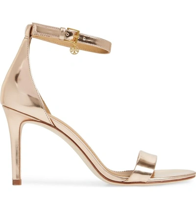 Shop Tory Burch Ellie Ankle Strap Sandal In Rose Gold