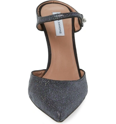Shop Tabitha Simmons Allie Mary Jane Mule In Midnight Glitter