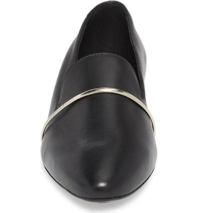 Shop Agl Attilio Giusti Leombruni Smoking Slipper In Black Leather