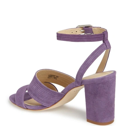 Shop Etienne Aigner Legend Ankle Strap Sandal In Lavender Suede
