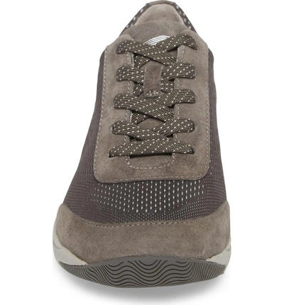 Shop Dansko Hayes Sneaker In Charcoal Suede