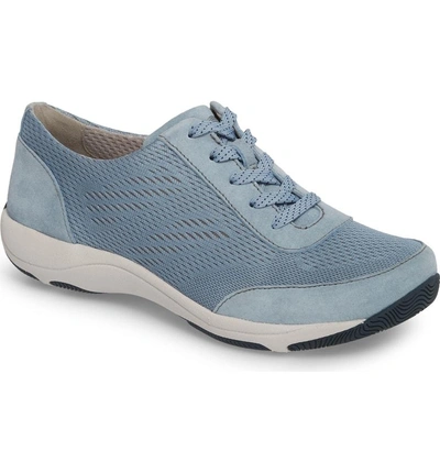 Shop Dansko Hayes Sneaker In Light Blue Suede