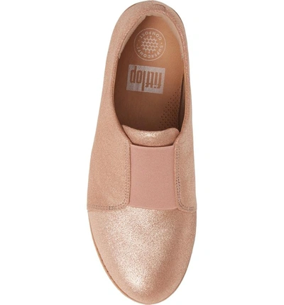 Shop Fitflop Laceless Derby In Apple Blossom Leather