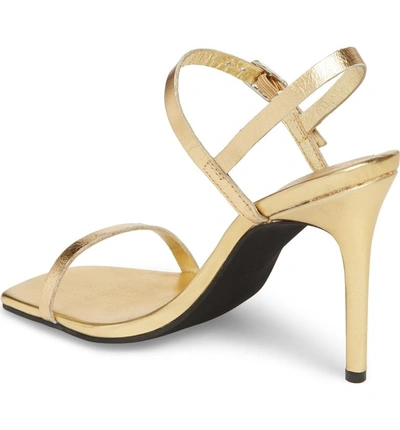 Shop Jeffrey Campbell Get Busy Sandal In Gold