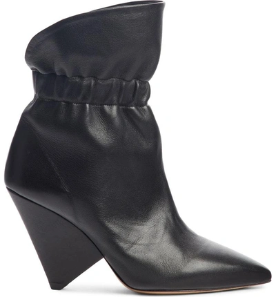 Shop Isabel Marant Lileas Cinched Bootie In Black