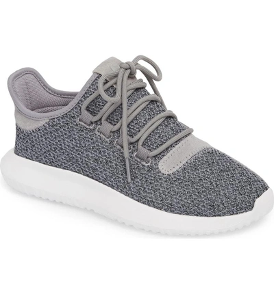 Shop Adidas Originals Tubular Shadow Sneaker In Grey/ Grey/ White