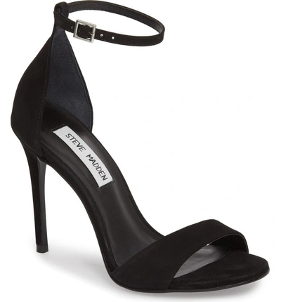 Shop Steve Madden Britt Sandal In Black Nubuck