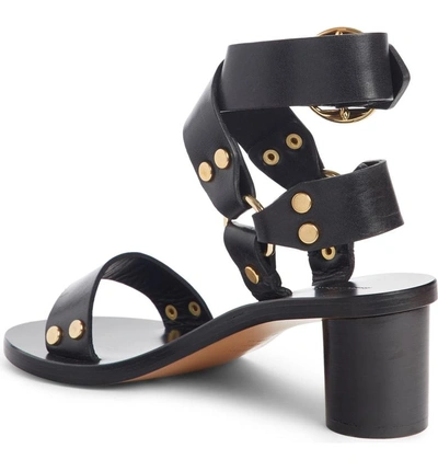 Shop Isabel Marant Jeyka Studded Moto Sandal In Black