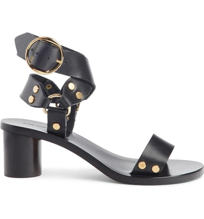 Shop Isabel Marant Jeyka Studded Moto Sandal In Black