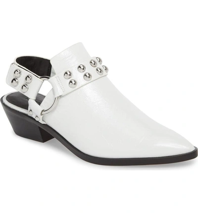 Shop Rebecca Minkoff Korlyn Studded Bootie In White Leather