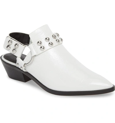 Rebecca Minkoff Korlyn Studded Bootie In White Shiny Leather ModeSens