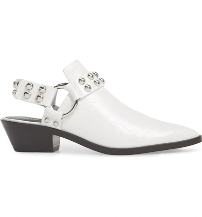 Shop Rebecca Minkoff Korlyn Studded Bootie In White Leather
