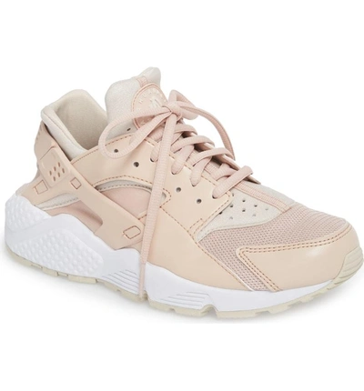 Shop Nike Air Huarache Run Sneaker In Beige/ Desert Sand/ White