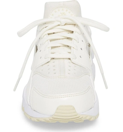 Shop Nike Air Huarache Run Sneaker In Sail/ Fossil-white