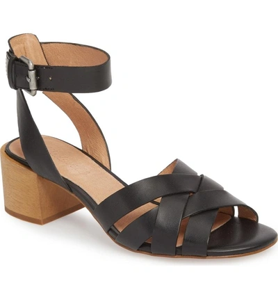 Shop Madewell Lucy Sandal In True Black Leather