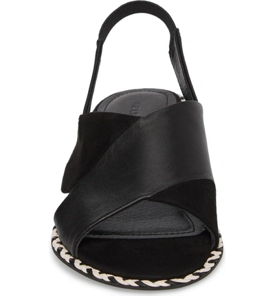 Shop Kelsi Dagger Brooklyn Saline Cross Strap Sandal In Black