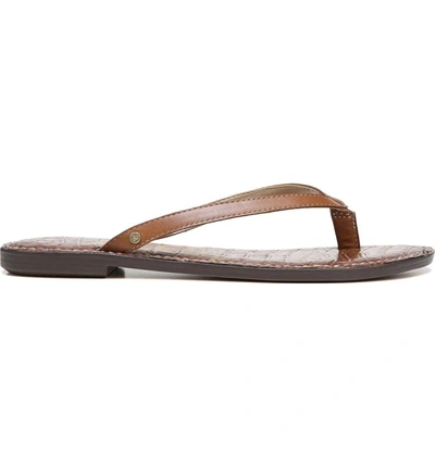 Shop Sam Edelman Gracie Sandal In Luggage Leather