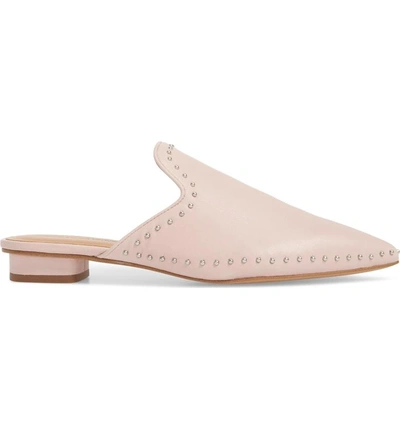 Shop Rebecca Minkoff Chamille Studded Mule In Millennial Pink Leather