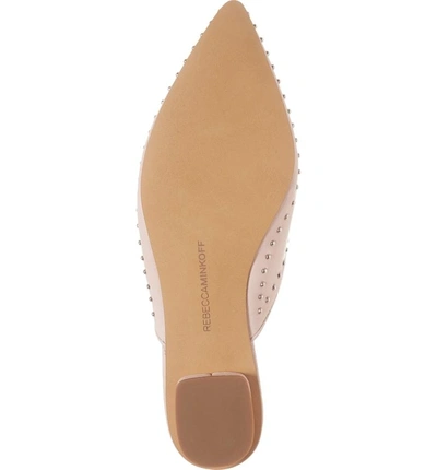 Shop Rebecca Minkoff Chamille Studded Mule In Millennial Pink Leather