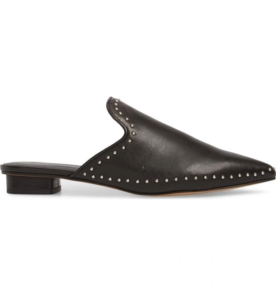 Shop Rebecca Minkoff Chamille Studded Mule In Black Leather