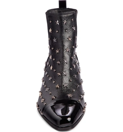 Shop Balmain Arthemisia Studded Chelsea Boot In Black
