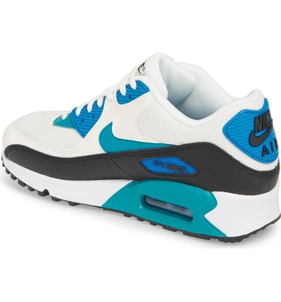 Shop Nike Air Max 90 Sneaker In Sail/ Emerald/ Black/ Blue