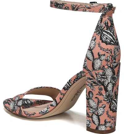 Shop Sam Edelman Yaro Ankle Strap Sandal In Orange Multi Print